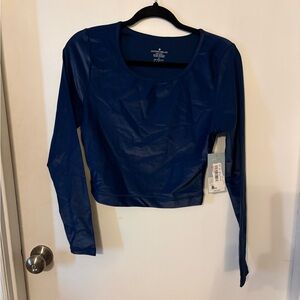 ANTONIO MELANI Blue Crop Top
